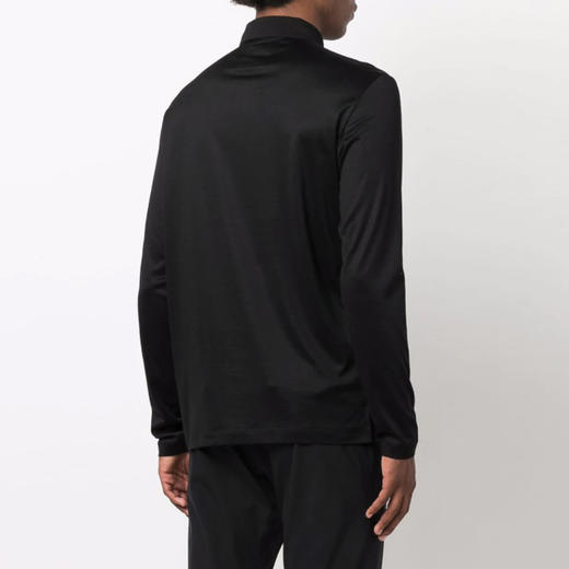 【二】EMPORIO ARMANI 阿玛尼 男士长袖T恤 黑色 8N1F97 1JUVZ 0999 商品图2