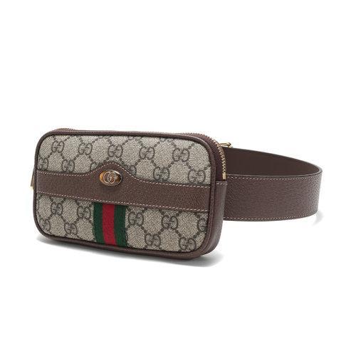 【国内现货】GUCCI/古驰 女士Ophidia系列人造帆布/配皮iPhone保护套腰包单肩斜挎包51930896IWS 商品图1