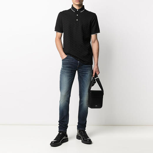 【二】EMPORIO ARMANI 阿玛尼 男士短袖T恤 黑色 8N1FP0 1JHWZ 0999 商品图3