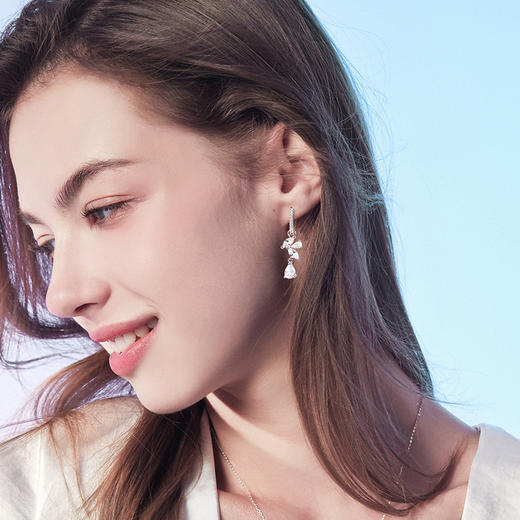 【明星同款】紫藤闪耀【耳环】Fanci范琦 紫藤花系列 925银饰轻奢生日礼物  商品图3