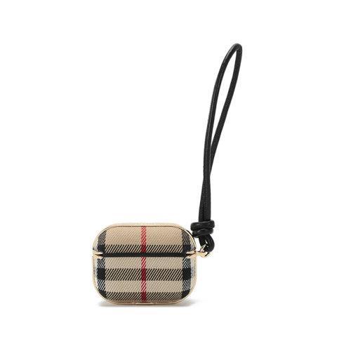 【国内现货】BURBERRY/博柏利 2021款 男女通用款织物/配皮AirPods Pro保护套耳机收纳盒/挂饰 80388451 商品图2
