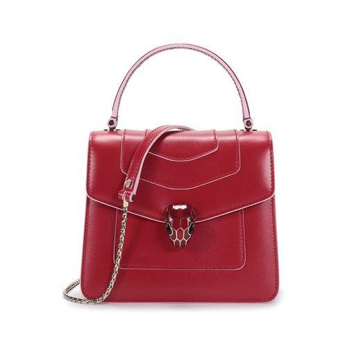 【国内现货】BVLGARI/宝格丽 2021款 女士SERPENTI FOREVER ACCESSORIES系列牛皮蛇头扣手提单肩斜挎包 289220 商品图0