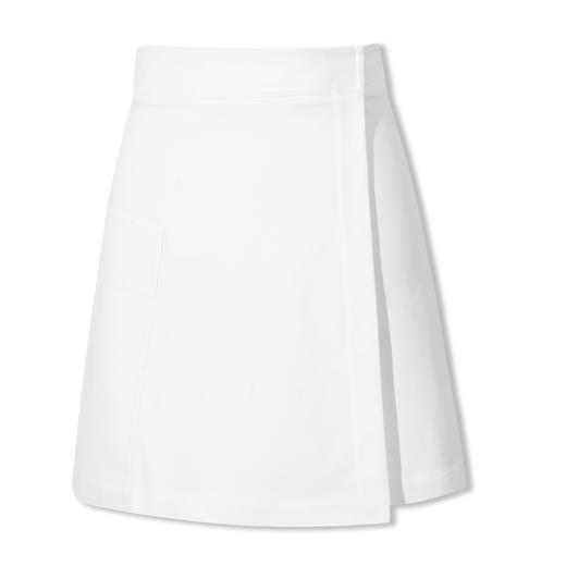 【商场同款】麦檬夏不规则下摆叠褶开叉半身裙5C6141671 商品图4