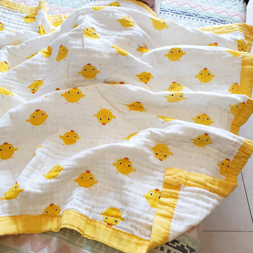 A类景慕儿童6层纱布泡泡棉纱布浴巾盖毯幼儿园盖被夏季 商品图2