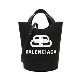 Balenciaga/巴黎世家【21秋冬新款】 女士织物手提单肩斜挎包水桶包托特包M码 599332 2HH13