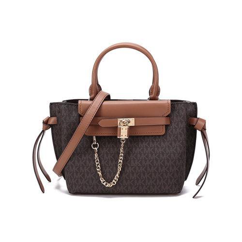 Michael Kors/迈克·科尔斯【22春夏新款】女士HAMILTON LEGACY系列人造革/牛皮革小号手提单肩斜挎包老花图案 30F1G9HS5B 商品图0