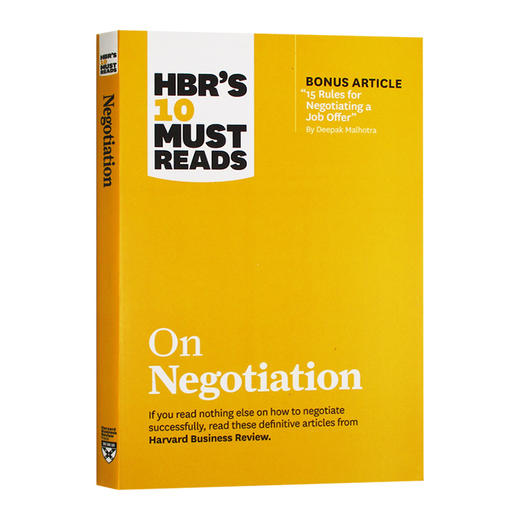 哈佛商业评论管理必读 商务谈判 英文原版 HBR's 10 Must Reads on Negotiation 英文版进口原版英语书籍 商品图0