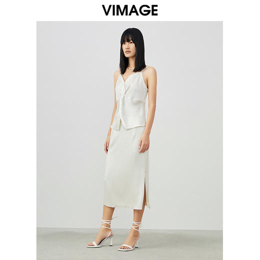 VIMAGE纬漫纪夏季新款时尚舒适半裙V1706312 商品图1