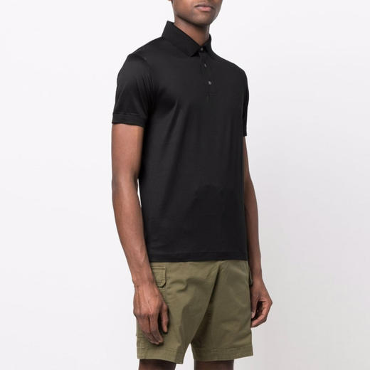 【一】EMPORIO ARMANI 阿玛尼 男士短袖T恤 黑色 8N1F98 1JUVZ 0999 商品图1