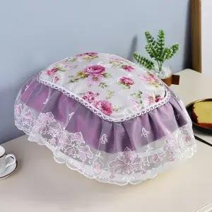 U56278 田园椭圆形电饭锅罩多功能欧式盖巾布艺蕾丝电饭煲家用盖 商品图6