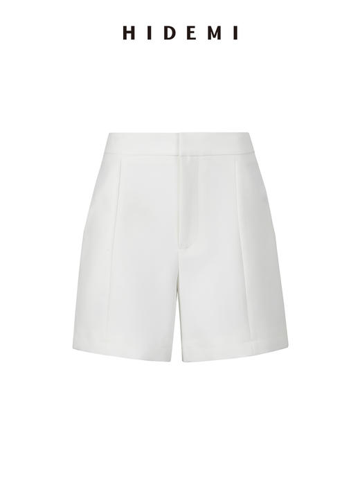 HIDEMI 简约超显瘦提臀高腰短裤 黑色/白色 商品图9