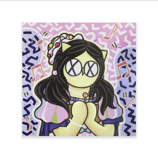 歪歪《pink love - 桂楚楚》画芯 随机版号 商品图1