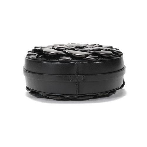 【国内现货】Valentino/华伦天奴 2021款 女士羊皮革玫瑰花瓣圆形单肩斜挎包 VW2B0I32JBZ 商品图3