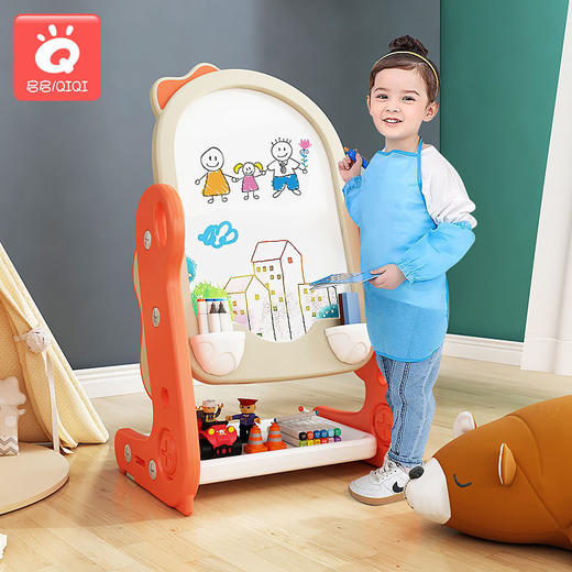 儿童画板可擦小黑板升降多功能白板绘画写字板支架 商品图0