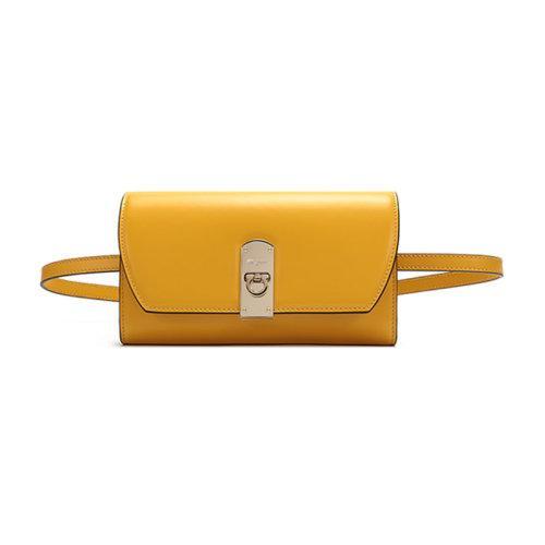 【国内现货】SalvatoreFerragamo/菲拉格慕 女士牛皮革迷你BOXYZ单肩斜挎包腰包手拿包22D776 商品图5