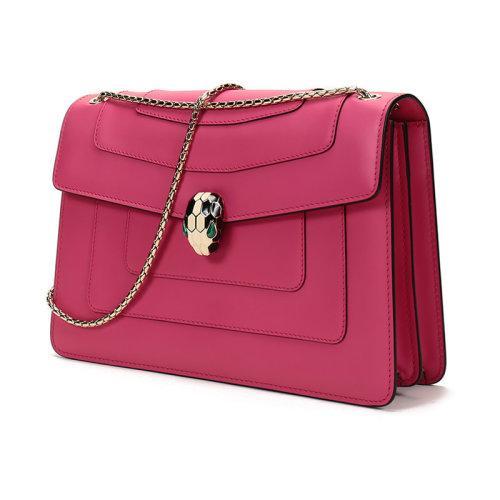 【现货秒发】BVLGARI/宝格丽女士SERPENTIFOREVER系列牛皮蛇头扣手提单肩包 288703 商品图1