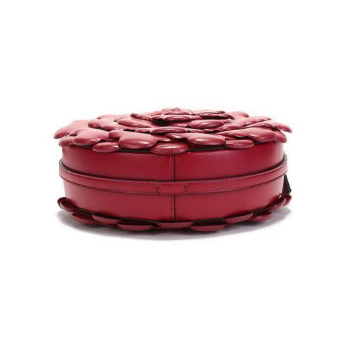 【国内现货】Valentino/华伦天奴 2021款 女士羊皮革玫瑰花瓣圆形单肩斜挎包 VW2B0I32JBZ 商品图8