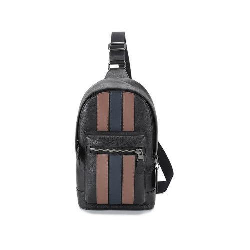 COACH/蔻驰 2021款 男士皮革WEST校园风单肩斜挎包胸包 3180 商品图0