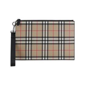BURBERRY/博柏利【22春夏新款】男款聚氨酯/织物手拿包Vintage格纹 80495881