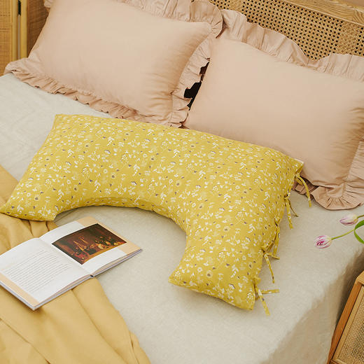 森林碎花系列侧睡u型枕荞麦壳亲水棉 商品图3