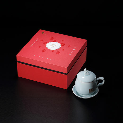 【分销】西泠印社 龙泉青瓷十二生肖印章守护杯（全釉） 茶具水杯商务礼品套装福纳吉祥 商品图1