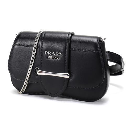 【现货秒发】PRADA/普拉达 女士腰包 牛皮单肩斜挎包 1BL021 2AIX 商品图1
