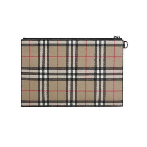 BURBERRY/博柏利【22春夏新款】男款聚氨酯/织物手拿包Vintage格纹 80495881 商品图2