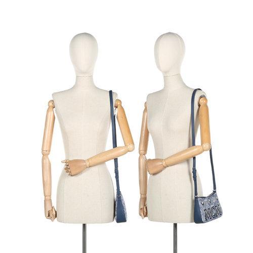 MCM/MCM【21秋冬新款】女士织物/配皮Vintage Jacquard onogram单肩斜挎包迷你款 MWSBATQ01 商品图9