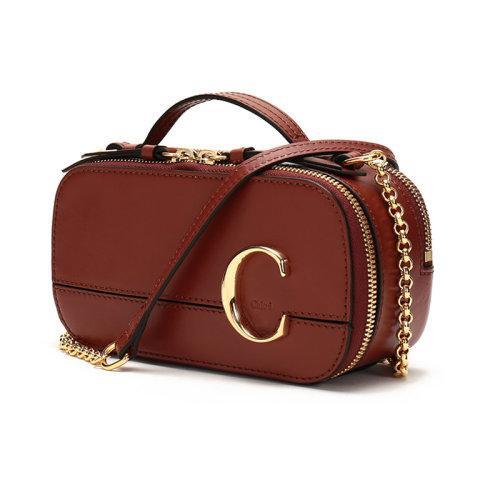 【国内现货】CHLOE/克洛伊 女士皮质迷你C字母梳妆包手提单肩斜挎包CHC20SS225A37 商品图1