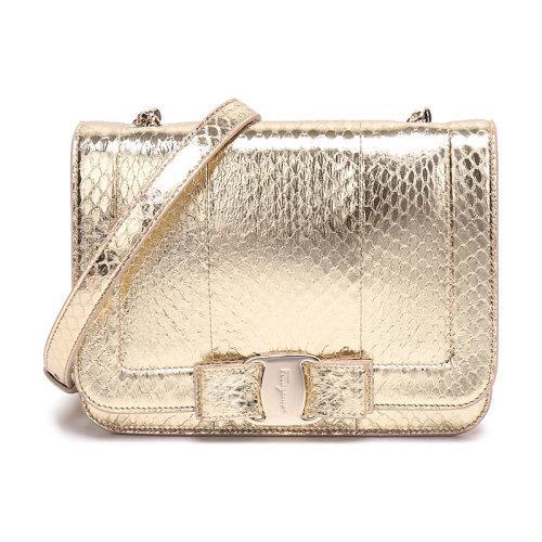 【现货秒发】Salvatore Ferragamo/菲拉格慕 女士VARA RW系列皮质单肩斜挎包 21G920 商品图0