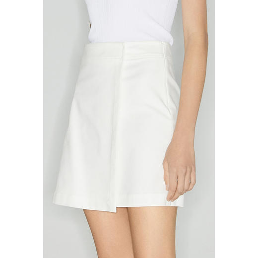 【商场同款】麦檬夏不规则下摆叠褶开叉半身裙5C6141671 商品图3