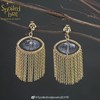 SpoiledBrat Jewelry 流苏系列马眼形发晶耳环 商品缩略图1