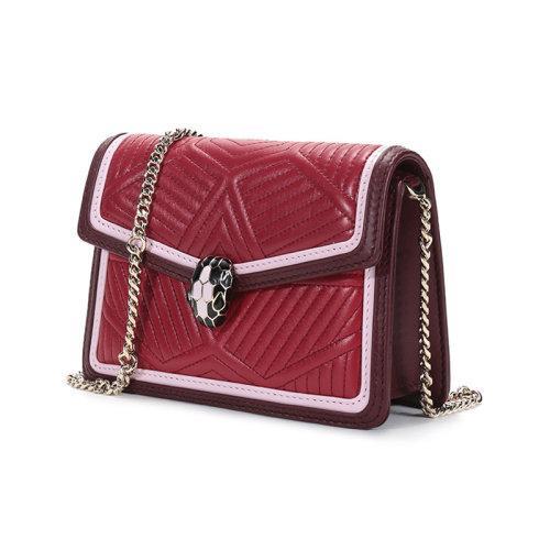 【国内现货】BVLGARI/宝格丽 2021款 女士SERPENTI DIAMOND BLAST系列皮质蛇头扣单肩斜挎包腰包手拿包 288845 商品图1