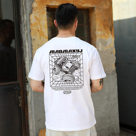 2022FREEBASE越野车创意图案FB系列OFFROAD潮男夏装短袖T恤衫打底 NMT-1817 商品图1