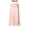 VIMAGE纬漫纪夏季新款时尚复古油墨印花半身裙女裙V1706313 商品缩略图5