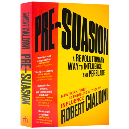 先发影响力 英文原版书 Pre-Suasion 被说服之前 影响和说服 Robert Cialdini 英文版进口原版英语经济学书籍 商品图1