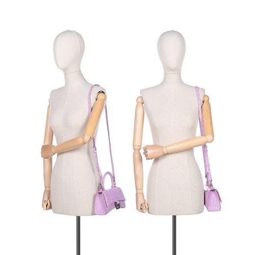 【国内现货】Balenciaga/巴黎世家 女士牛皮HOURGLASS超小号手提单肩斜挎包 592833 1LR6Y 商品图9