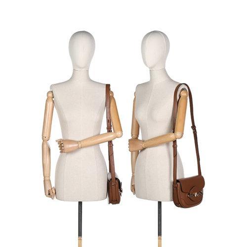 Michael Kors/迈克·科尔斯【22春夏新款】女士HALLY系列皮革单肩斜挎包马鞍包 30F1G2HM6L 商品图9