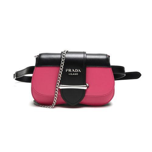 【现货秒发】PRADA/普拉达 女士腰包 牛皮单肩斜挎包 1BL021 2AIX 商品图5