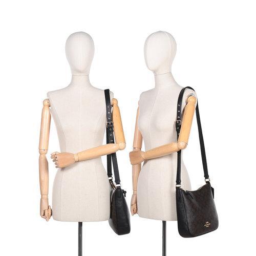 COACH/蔻驰 2021款 女士涂层帆布/配皮单肩斜挎包 C1649 商品图4