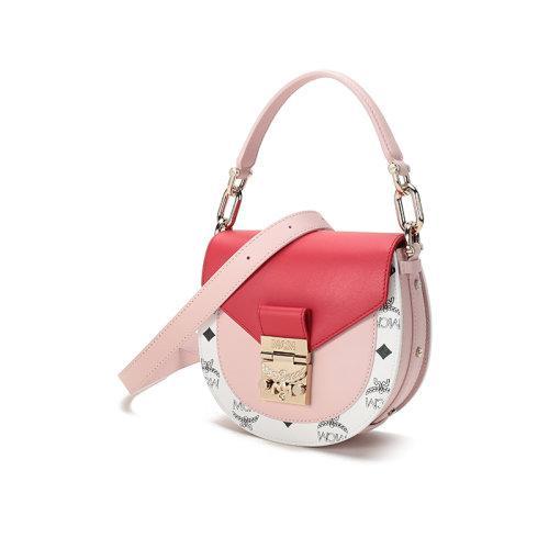 【国内现货】MCM/MCM 2021款 女士皮革拼接Patricia Visetos迷你款手提单肩斜挎包 MWSBSPA02 商品图6