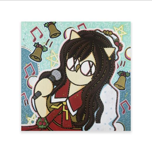 歪歪《pink love - 毛唯嘉》画芯 随机版号 商品图1