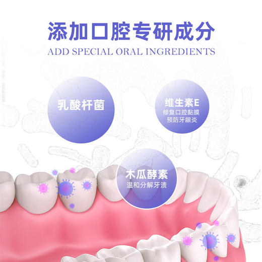 【清新口气】GOMISE乳酸菌维生素牙膏温和洁白牙齿净化口腔保护牙龈 商品图2