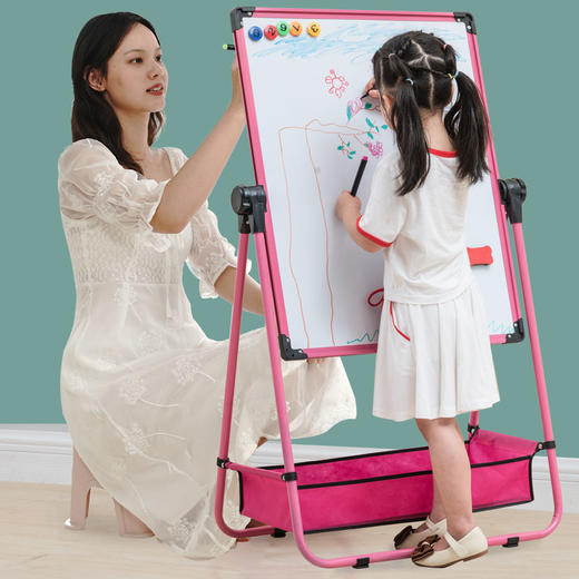 幼儿童画画板磁性无尘支架式小黑板家用宝宝写字白板涂鸦可擦画架 商品图7