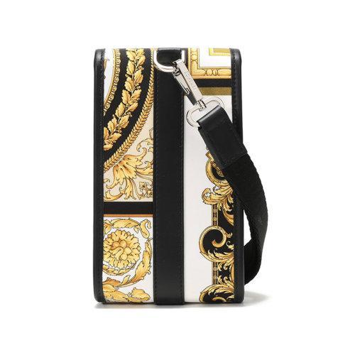 【国内现货】VERSACE/范思哲 2021款 男士织物/配皮颈部挂包手机套 DP88431 DNYST6 商品图2
