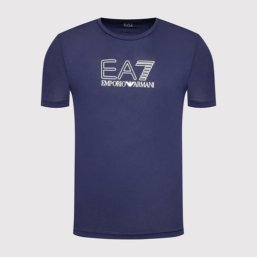 EMPORIO ARMANI EA7 阿玛尼 男士圆领短袖T恤 藏蓝 3LPT81 PJM9Z 1554 商品图0