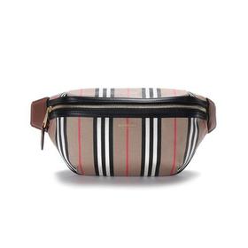 BURBERRY/博柏利 男女通用款环保帆布胸包斜挎包腰包 80268381