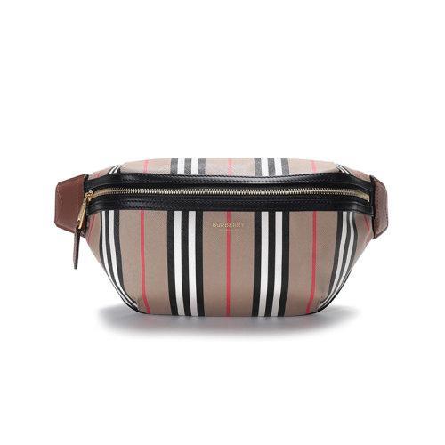 BURBERRY/博柏利 男女通用款环保帆布胸包斜挎包腰包 80268381 商品图0