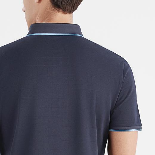 柒牌polo衫男夏季薄款商务休闲上班男士翻领暗提花短袖保罗衫	122T70520 商品图3