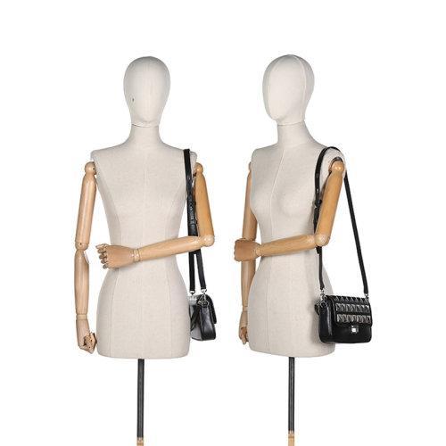 Michael Kors/迈克·科尔斯【22春夏新款】女士BRADSHAW系列皮革铆钉装饰手提单肩斜挎包腋下包小号 30H1S2BL0L 商品图9